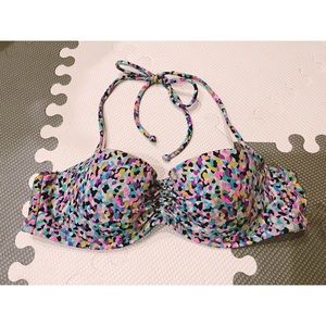Victoria’s Secret confetti bikini swim top size 34A